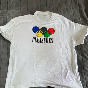 Pleasures White Olympic Graphic T-Shirt